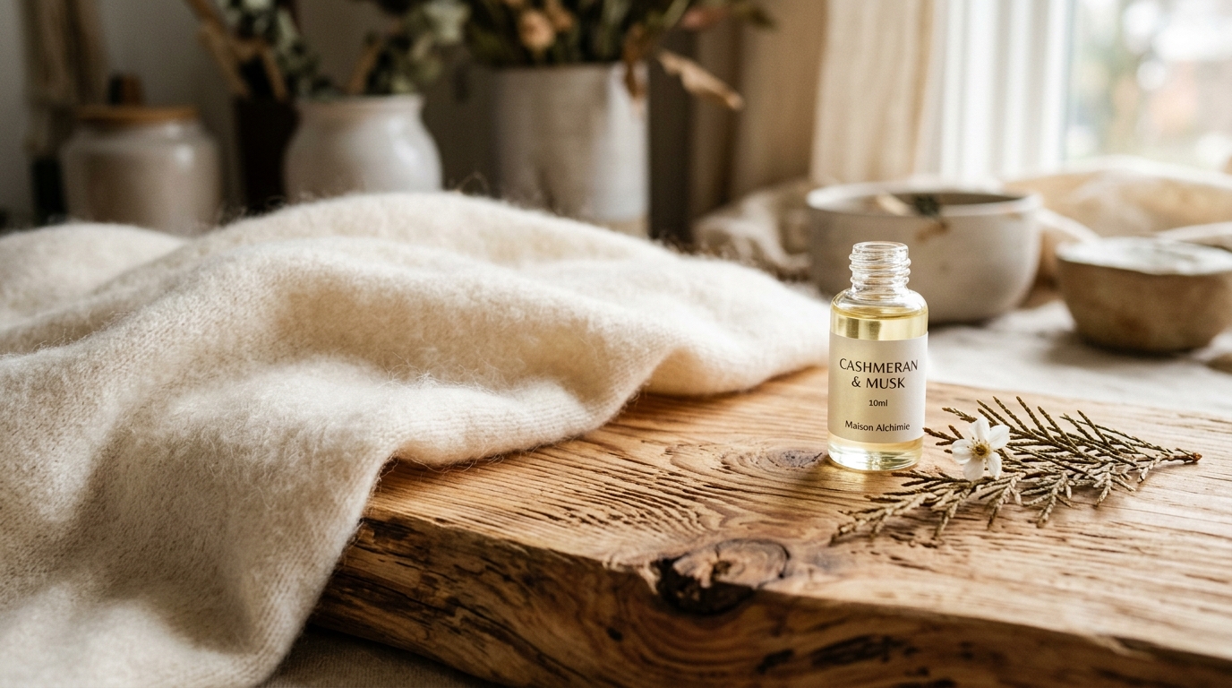 Base Notes: White Musk, Cashmeran, Cedarwood